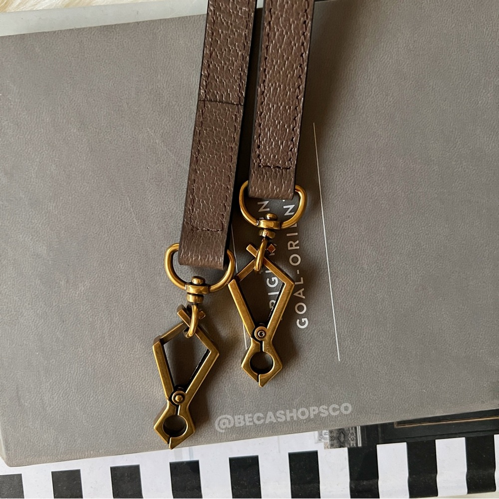 Genuine Leather Crossbody Shoulder Strap Replacement For Gucci Ophidia Bag - Picture 5 of 8